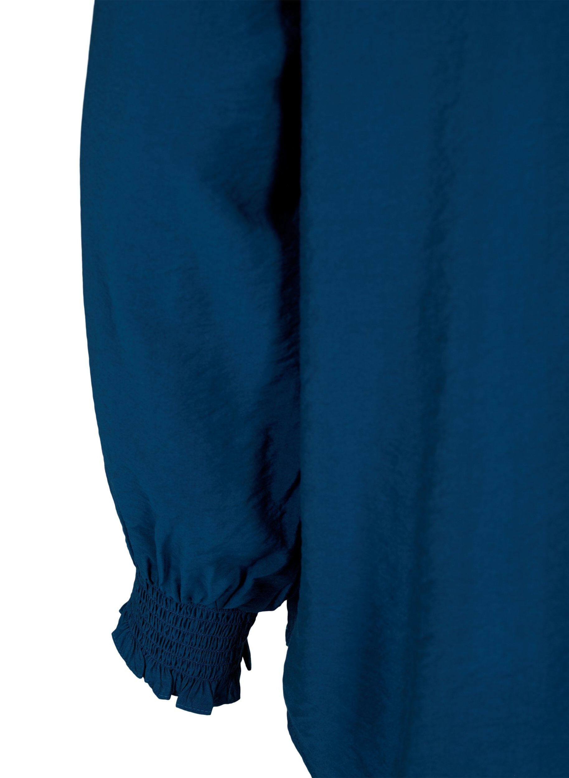 ZizziViscose blouse met ruches en borduursel, Titan, Packshot image number 3