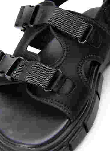 Sandale à coupe large, Black, Packshot image number 2
