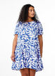 FLASH - Jurk van viscose met coupenaad, Blauw, Model image number 0