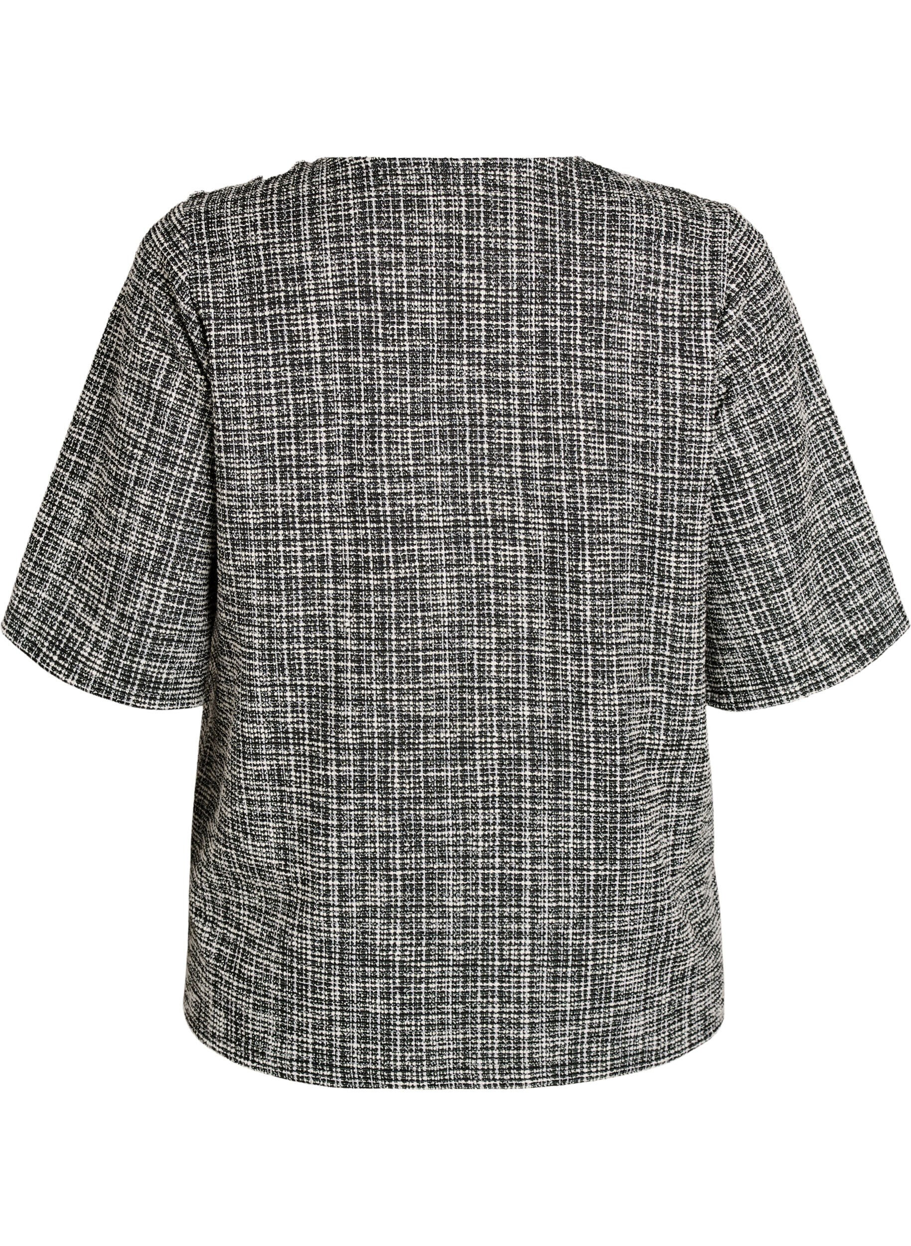 ZizziBlouse avec d&eacute;tail boutonn&eacute;, Vanille, Packshot image number 1