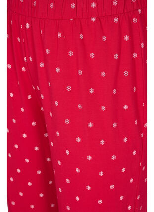 Katoenen pyjama broek met print, Tango Red AOP, Packshot image number 2