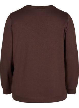 Sweatshirt met ronde hals en lange mouwen, Molé, Packshot image number 1