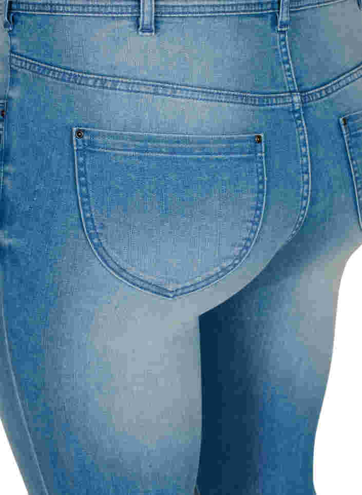 Super slim Amy jeans met split en knopen, Light blue, Packshot image number 3