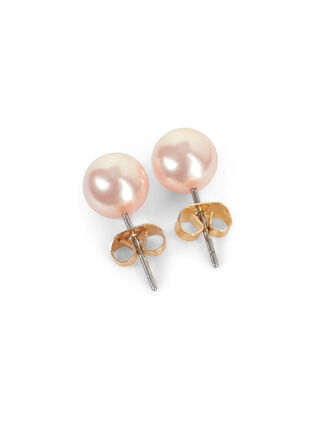 Boucles d'oreilles perles, Rose, Packshot image number 1