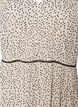 Robe midi en viscose &agrave; motif, Blanc, Packshot image number 2