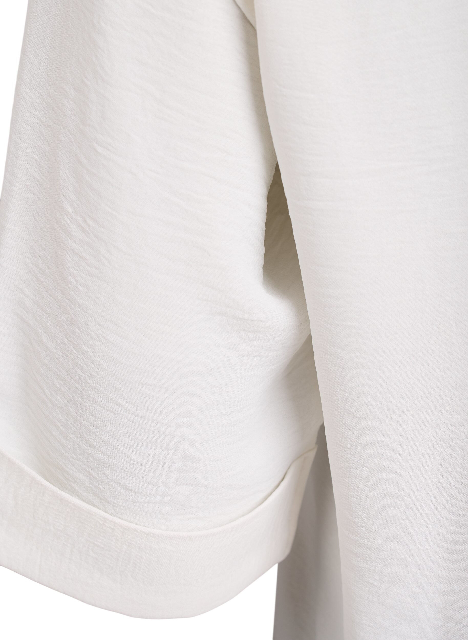 Zizzi FLASH - Chemise avec poches poitrine et manches 3/4, Vanille, Packshot image number 3