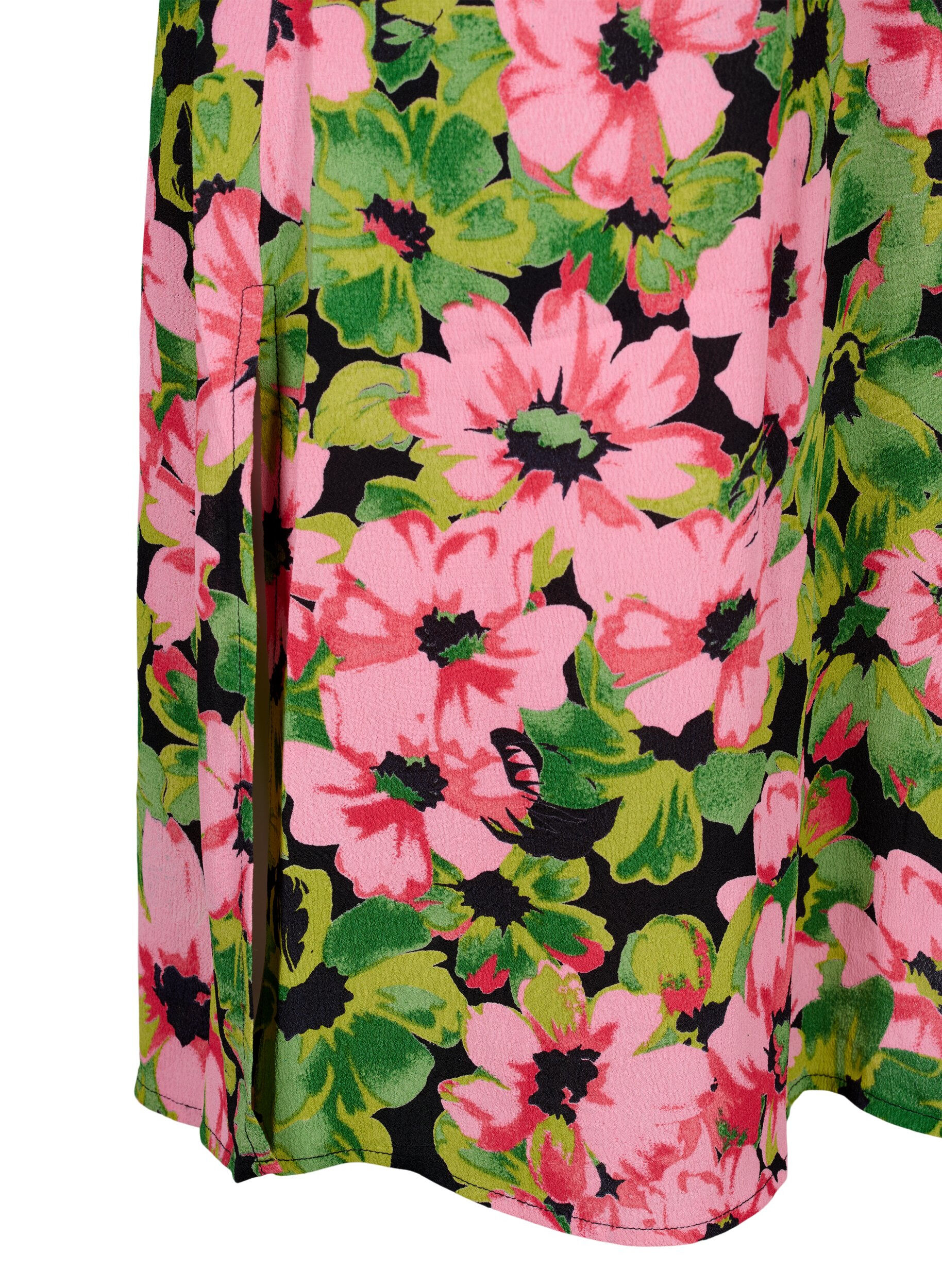 ZizziOverhemdjurk van viscose met bloemenprint, Pink G. Flower AOP, Packshot image number 3