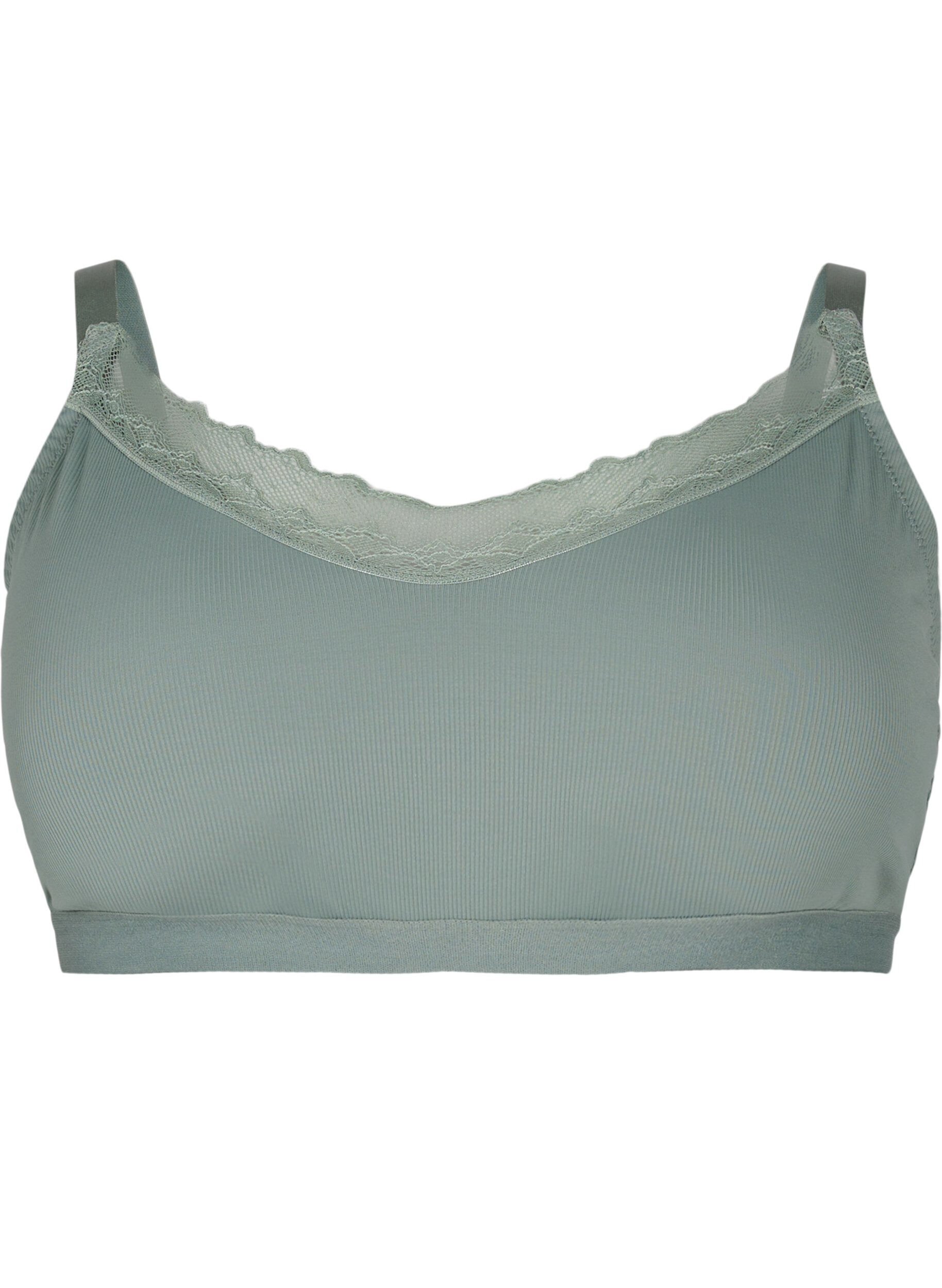 Zizzi Soutien-gorge c&ocirc;tel&eacute; avec dentelle, Laurel Wreath Ass, Packshot image number 0