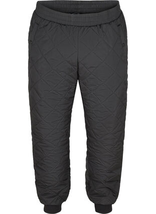 Pantalon thermique matelassé avec poches, Black, Packshot image number 0