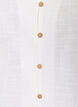 Chemise en coton &agrave; manches courtes avec col V, Blanc, Packshot image number 2