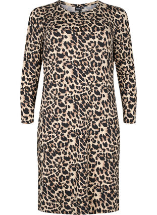 Robe à manches longues en imprimé léopard, Leo, Packshot image number 0