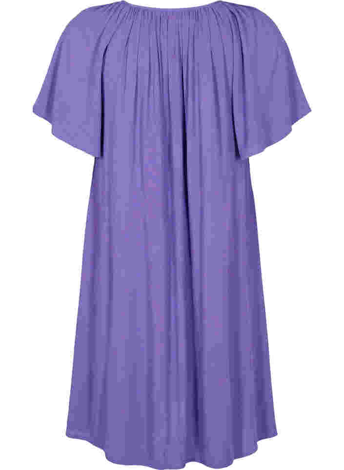 Viscose jurk met korte mouwen, Passion Flower, Packshot image number 1