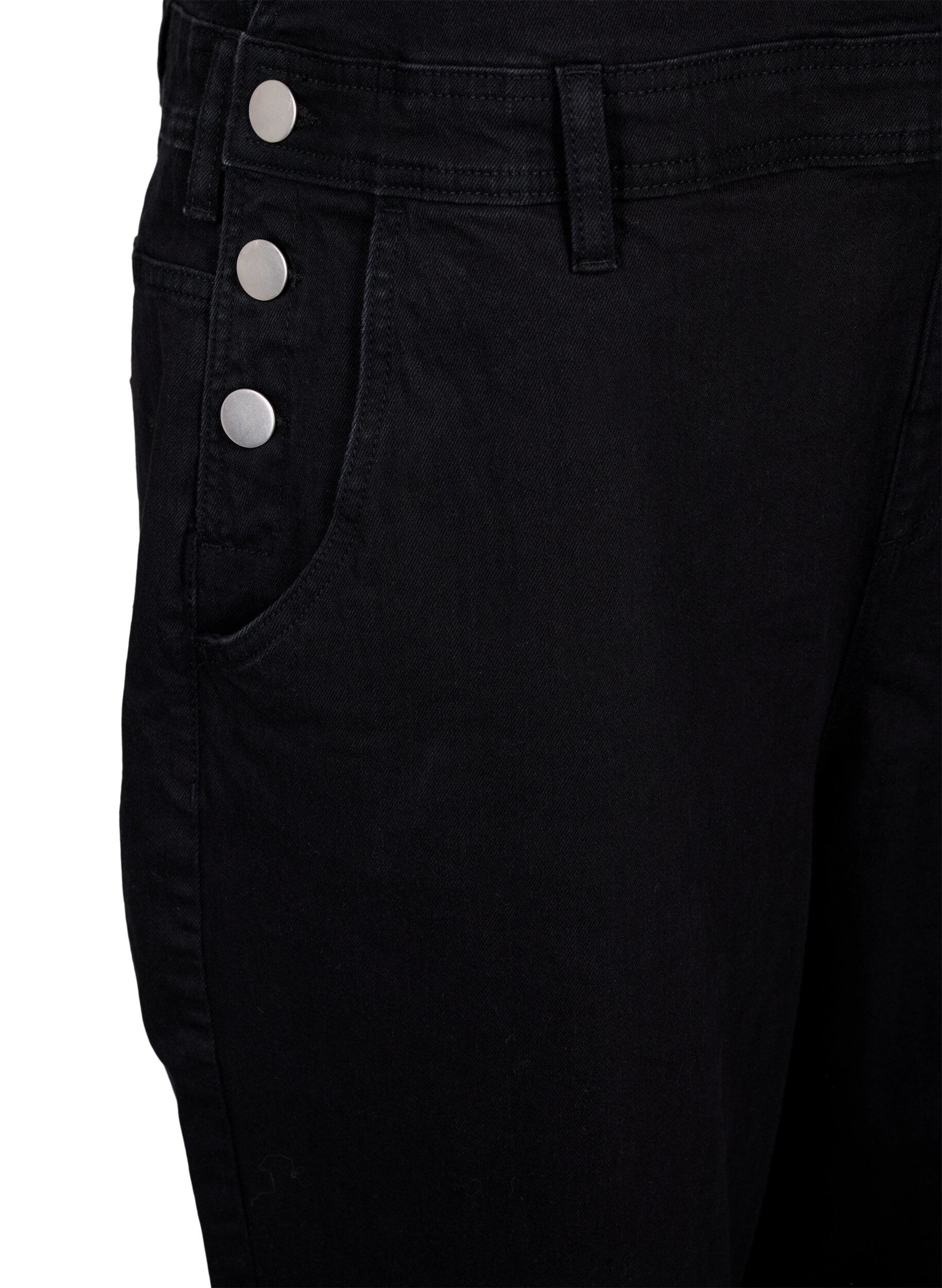 ZizziDenim overalls, Zwart, Packshot image number 3