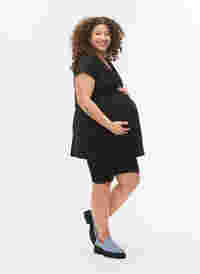 Blouse de grossesse à manches courtes, Black, Model
