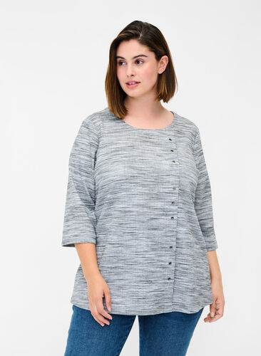 Sweat-shirt de Zizzi, Light Grey Melange, Model image number 0