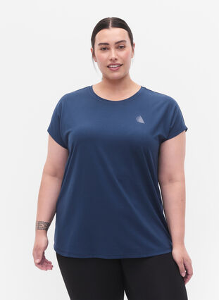 Trainings T-shirt met korte mouwen, Blue Wing Teal, Model image number 0