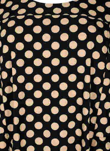 Katoenen jurk met korte mouwen en print, Dot AOP, Packshot image number 2