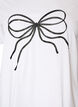 T-shirt en coton biologique avec motif d&eacute;coratif, Blanc, Packshot image number 2