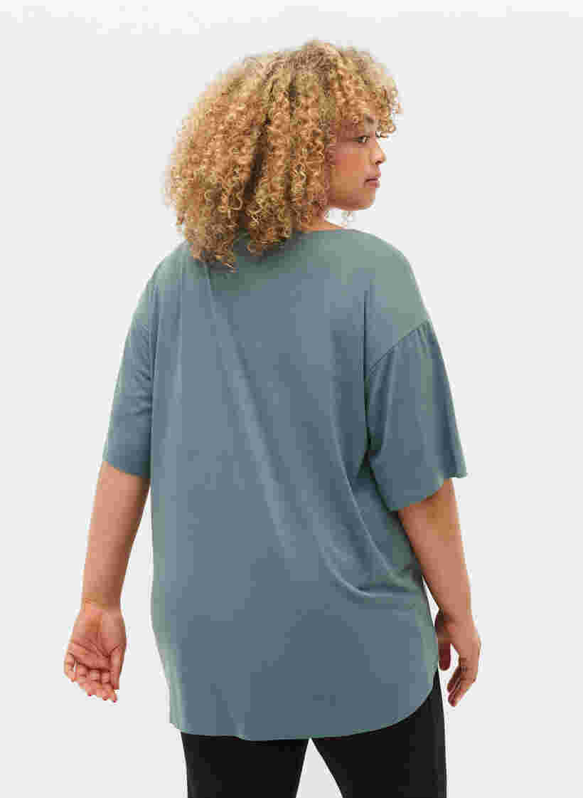 Sportieve blouse met korte mouwen, North Atlantic, Model image number 1