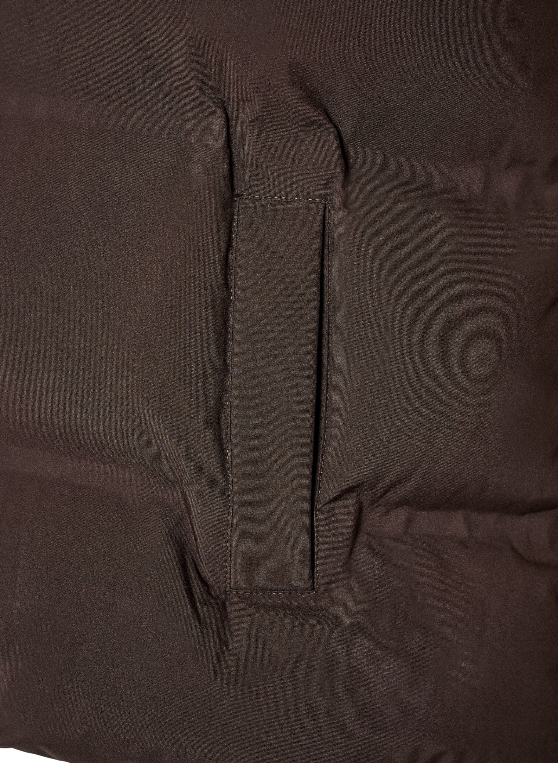 ZizziDoudoune sans manches courte avec col montant, Marron, Packshot image number 3