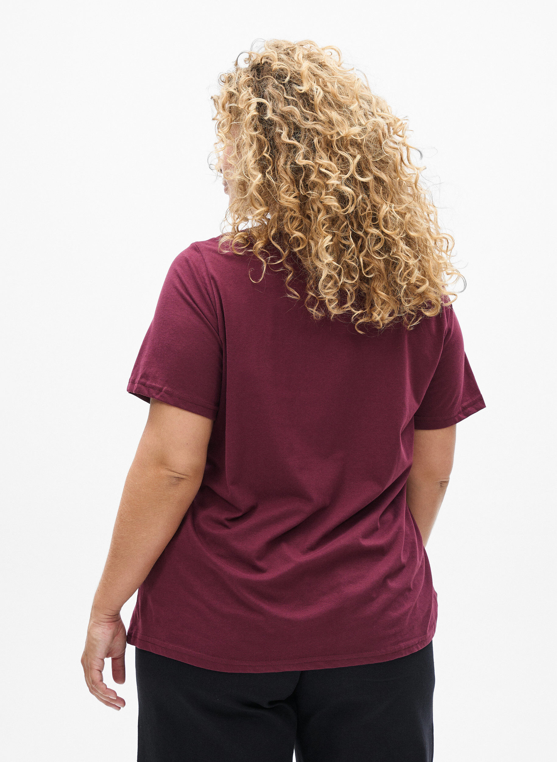 ZizziFLASH - T-shirt met print, Rood, Model image number 2