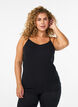 Top basique &agrave; nouer en coton, Noir, Model image number 0