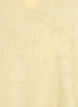 Blouse en coton avec d&eacute;tails brod&eacute;s et manches 3/4, Jaune clair, Packshot image number 2