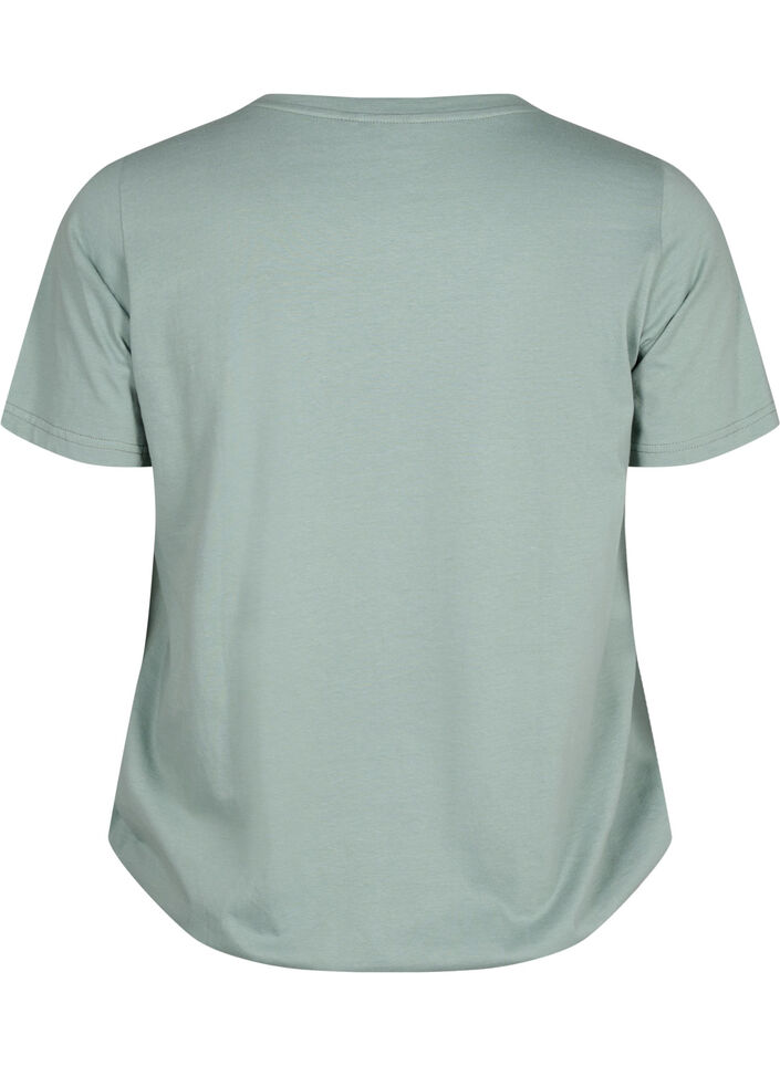 T-shirt en coton à manches courtes avec bord élastique, Chinois G. W. Live, Packshot image number 1