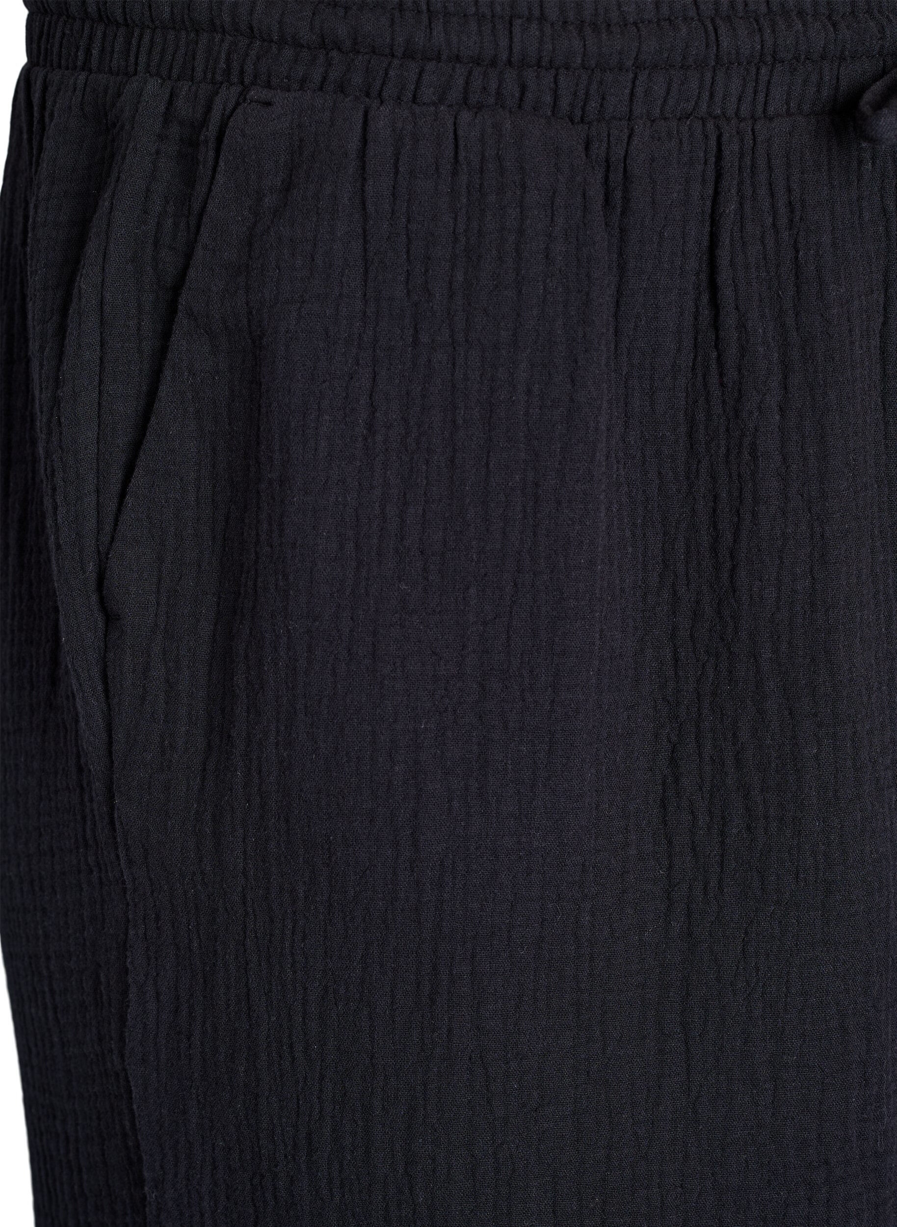 ZizziPantalon culotte taille haute, Noir, Packshot image number 2