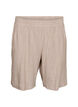 Shorts met hoge taille in linnen en viscose, Beige, Packshot image number 0