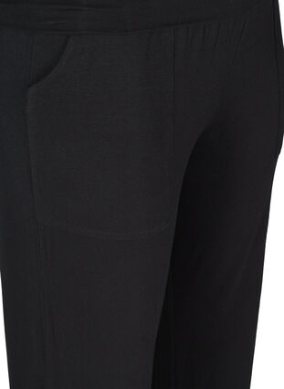 Pantalon de sport évasé en mélange de viscose, Black, Packshot image number 2