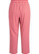 Gestreepte pyjamabroek met een high waist en wijde pijpen, Rood, Packshot image number 1