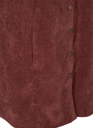 Robe en velours avec boutons, Brown ASS, Packshot image number 3
