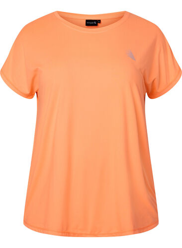 Trainings T-shirt met korte mouwen, Neon Orange, Packshot image number 0