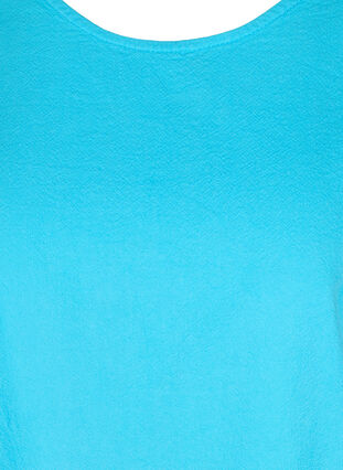 Haut sans manches en coton, River Blue, Packshot image number 2