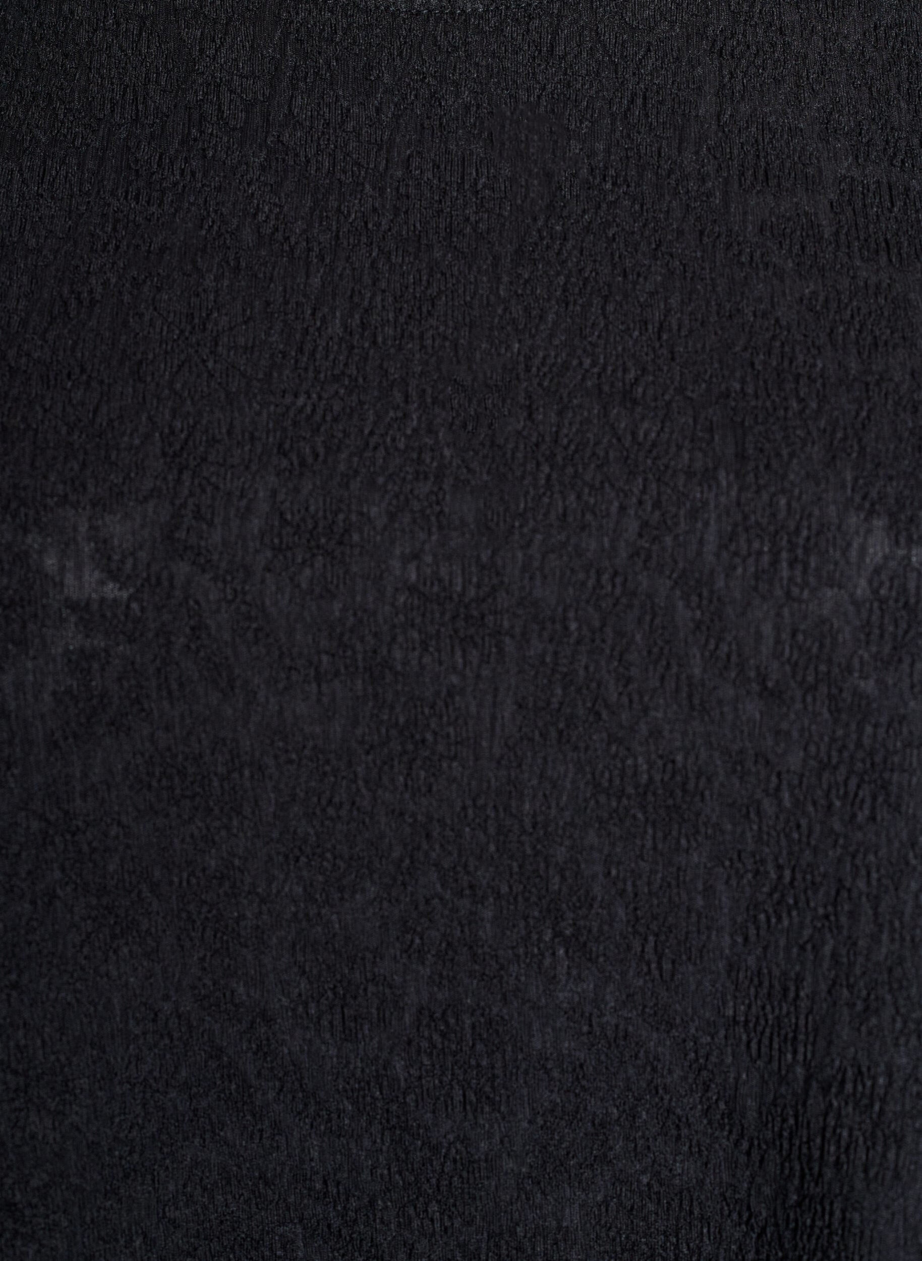 Zizzi Chemisier structur&eacute; &agrave; manches courtes, Noir, Packshot image number 2