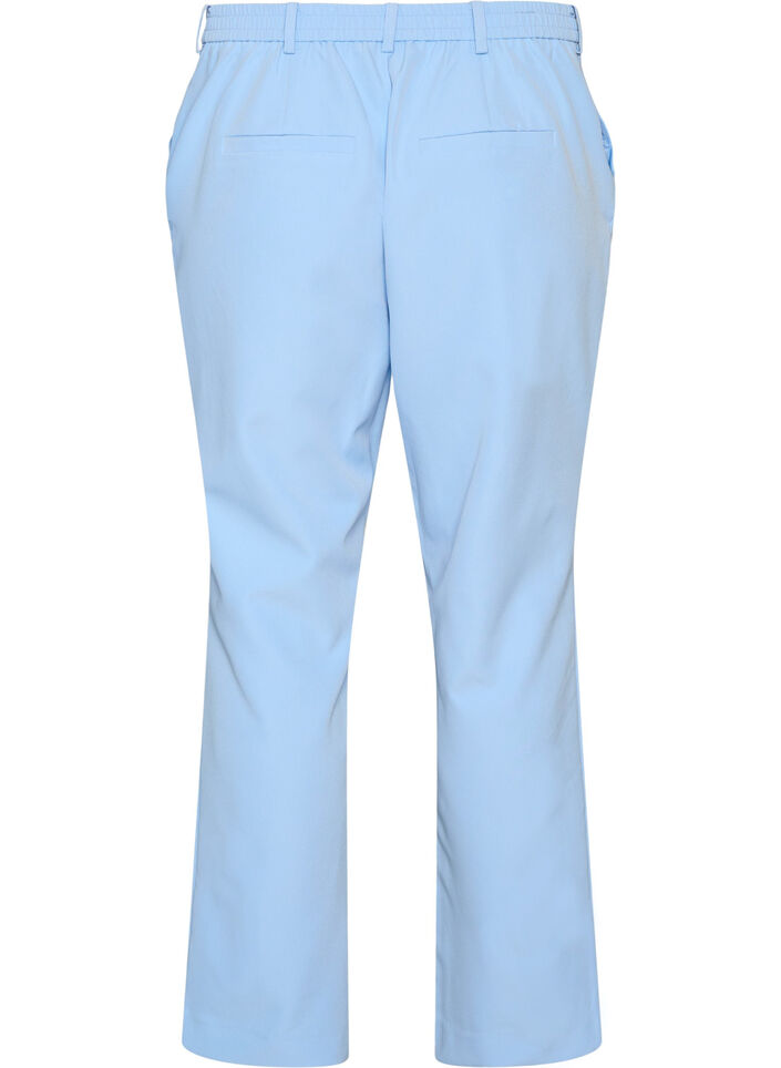 Broek met zakken en rechte pijpen, Blauw, Packshot image number 1