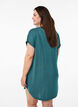 Chemise de nuit &agrave; manches courtes avec imprim&eacute; de texte, Vert fonc&eacute;, Model image number 2