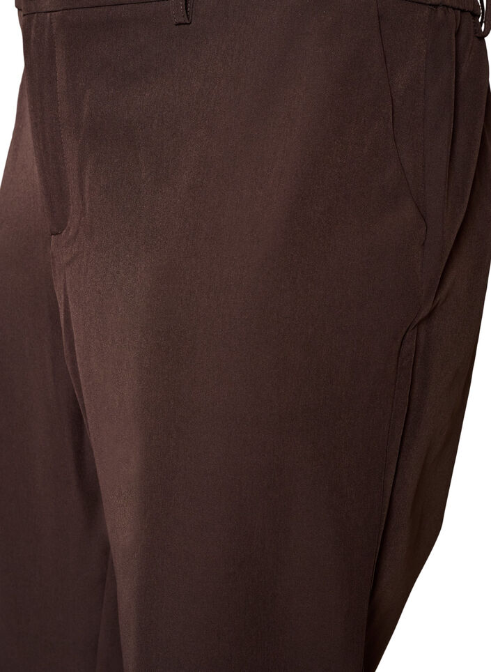 Broek met zakken en rechte pijpen, Bruin, Packshot image number 2
