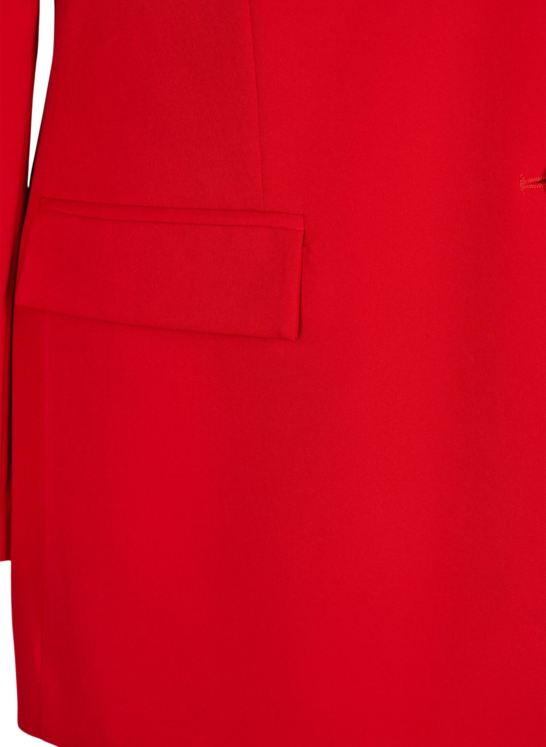 Zizzi Blazer classique avec fermeture boutonn&eacute;e, Rouge, Packshot image number 3