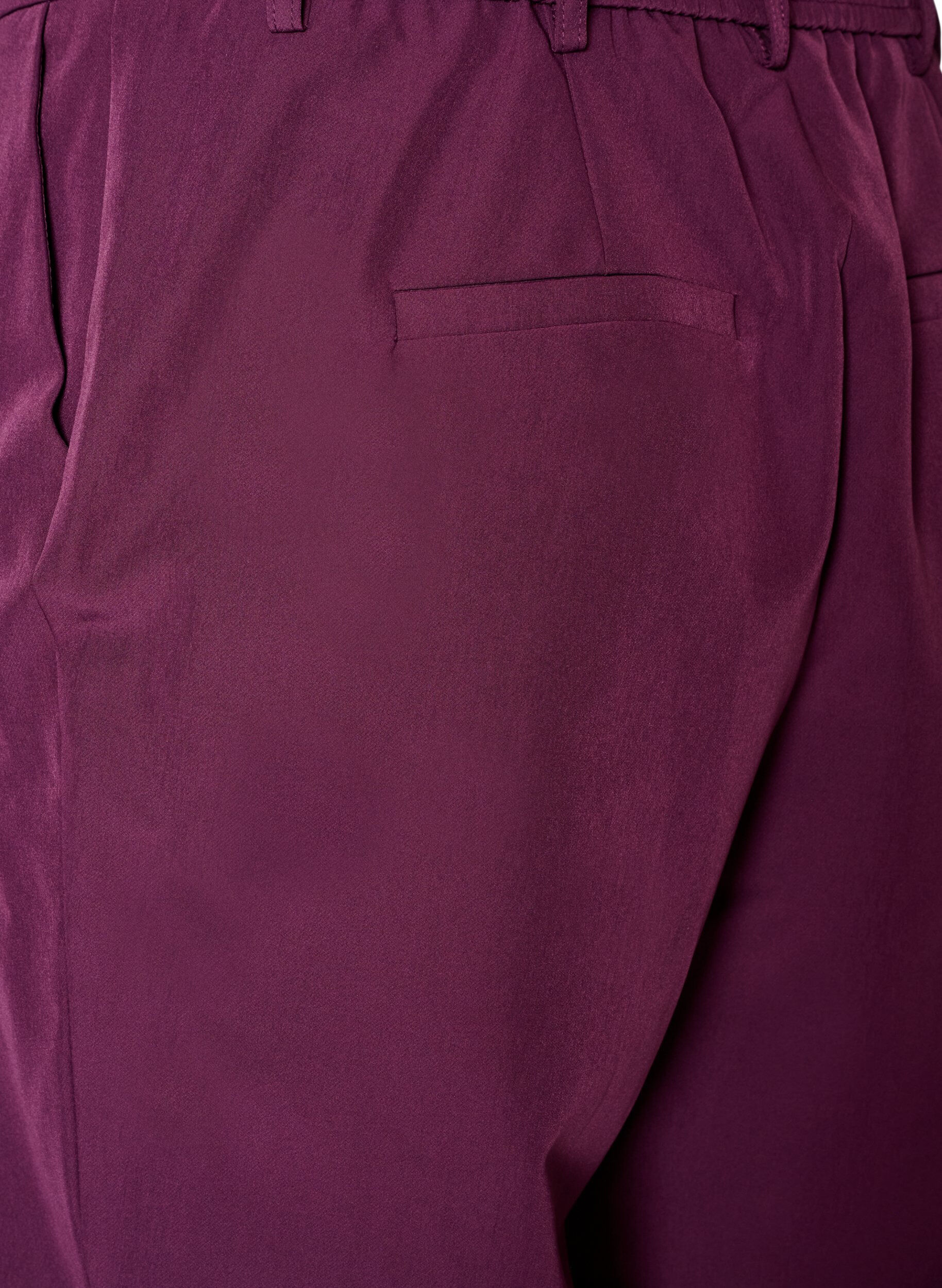 ZizziBroek met zakken en rechte pijpen, Paars, Packshot image number 3