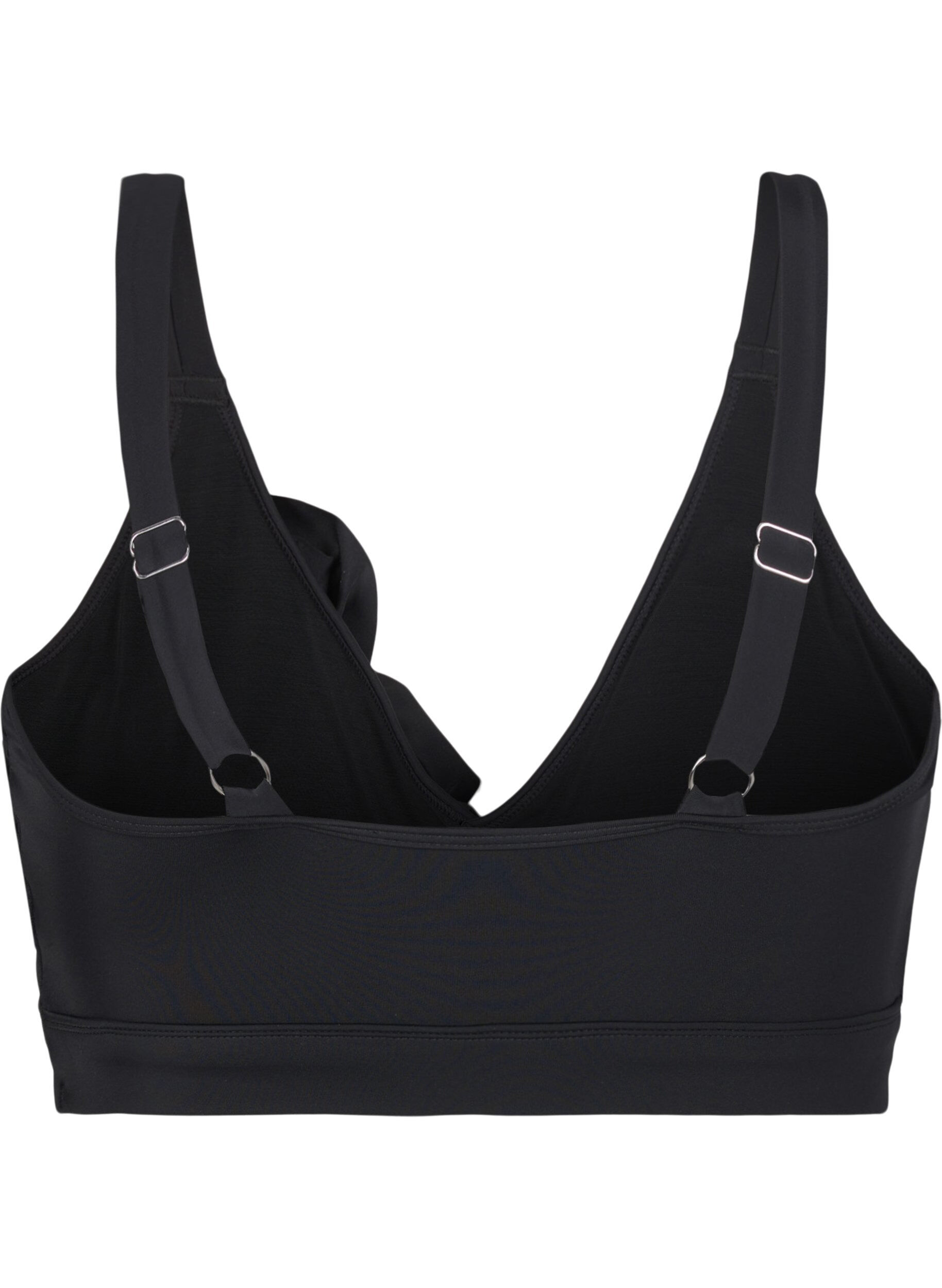 ZizziBikinitop met ruches en uitneembare pads, Zwart, Packshot image number 1
