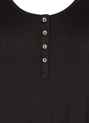 Gestreepte midi-jurk in viscose, Black Solid, Packshot image number 2