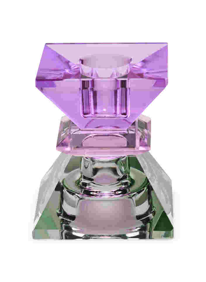 Bougeoir en cristal, Violet/Olive Comb, Packshot image number 0