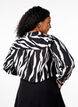 Zebraprint overhemd, Zwart, Model image number 2