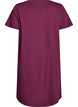 Chemise de nuit &agrave; manches courtes en coton biologique, Bordeaux fonc&eacute;, Packshot image number 1