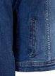 Korte denim jas in katoen, Blue denim, Packshot image number 3