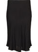 Viscose rok met een elastische taille, Zwart, Packshot image number 1