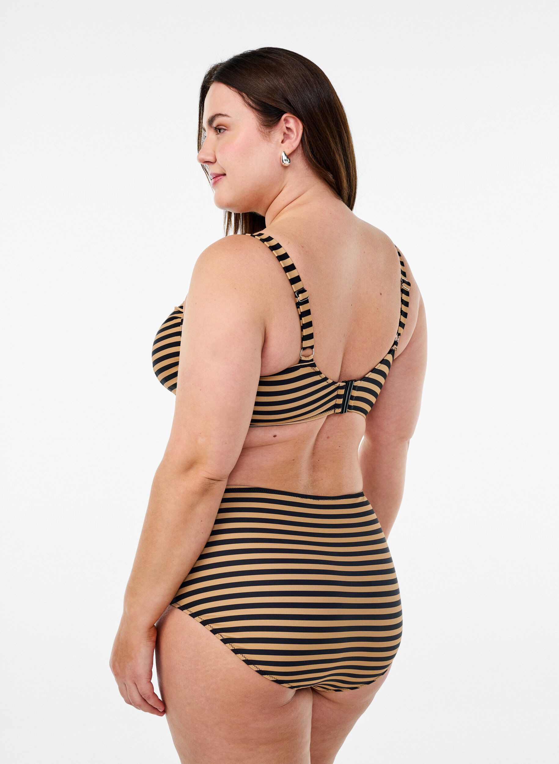 ZizziBikinitop met beugel en patroon, Bruin, Model image number 2