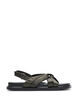 Wide fit - Sandalen met knoopdetail, Groen, Packshot image number 0